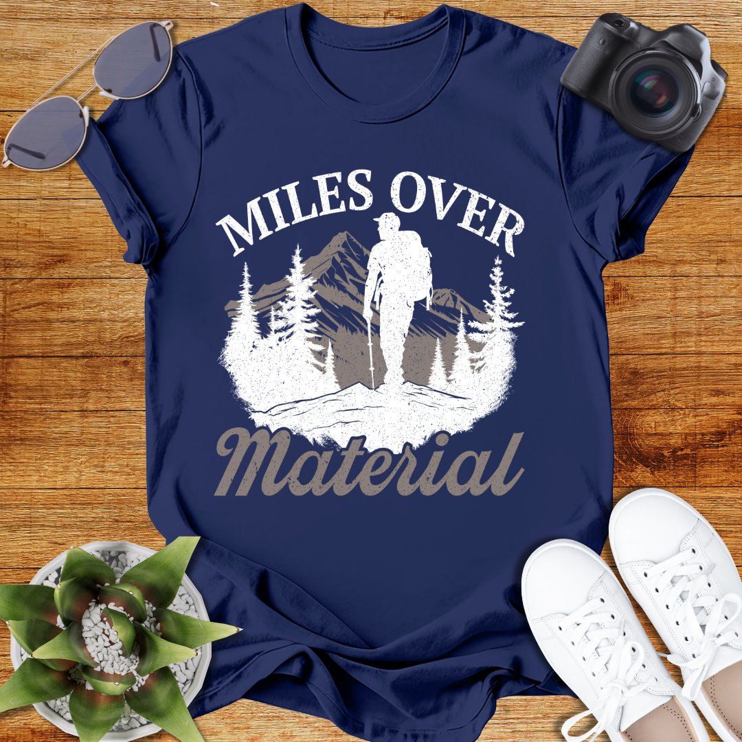 Miles Over Material Unisex Softstyle T-Shirt