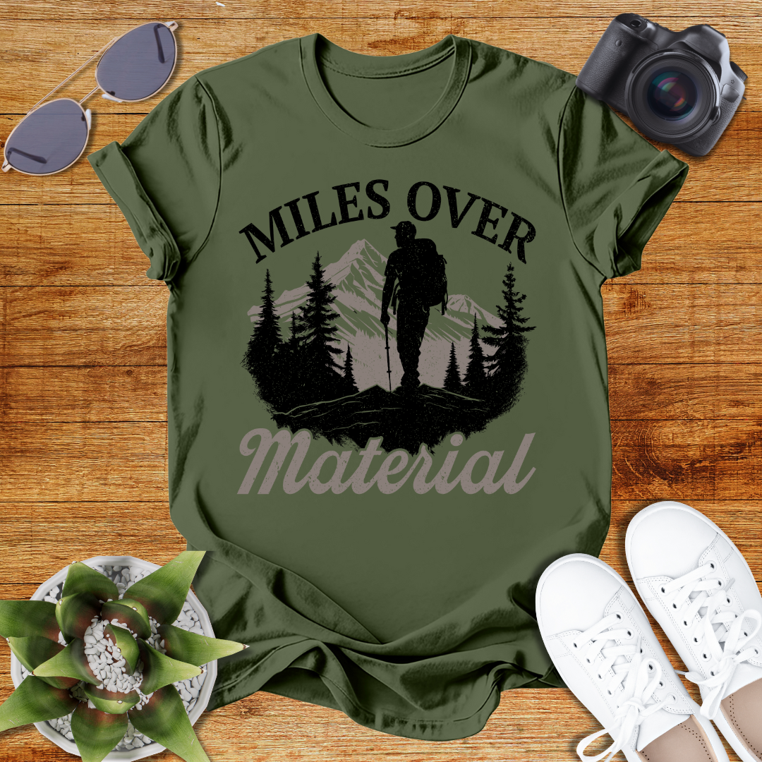 Miles Over Material Unisex Softstyle T-Shirt