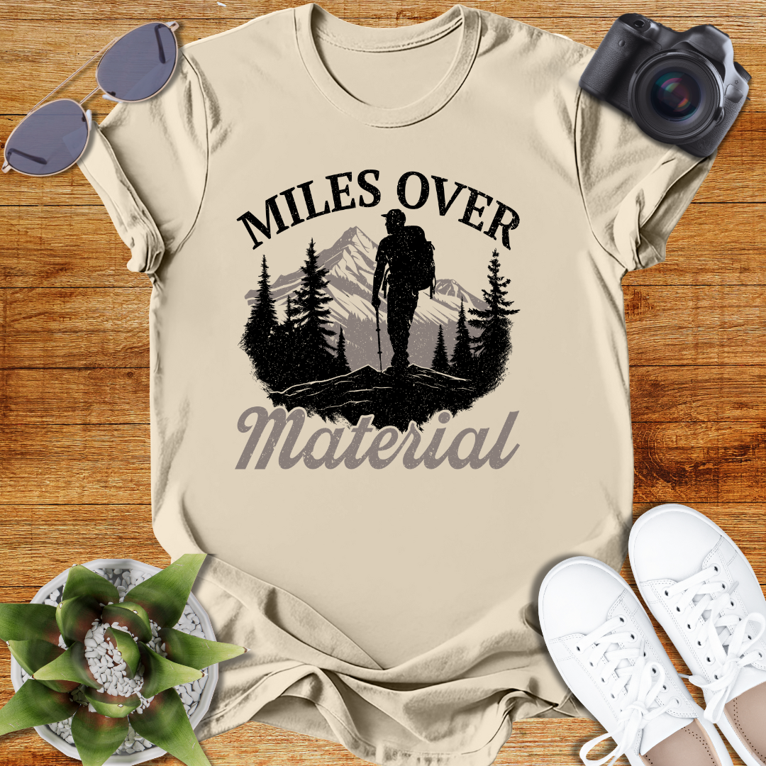 Miles Over Material Unisex Softstyle T-Shirt