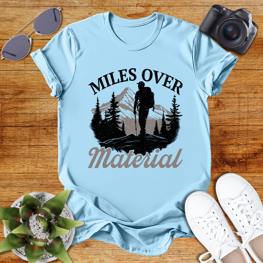 Miles Over Material Unisex Softstyle T-Shirt