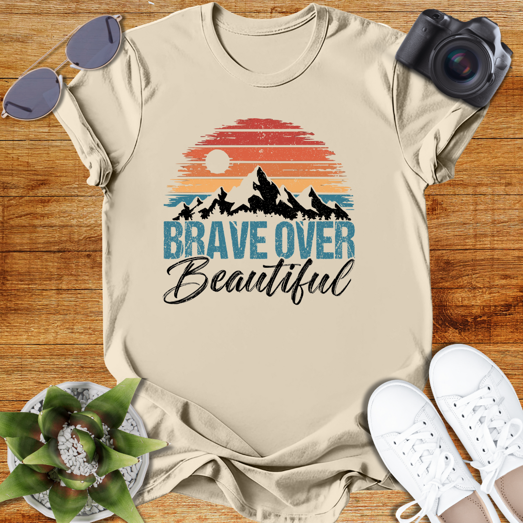 Brave Over Beautiful Unisex Softstyle T-Shirt