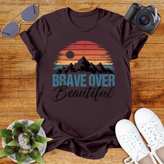 Brave Over Beautiful Unisex Softstyle T-Shirt