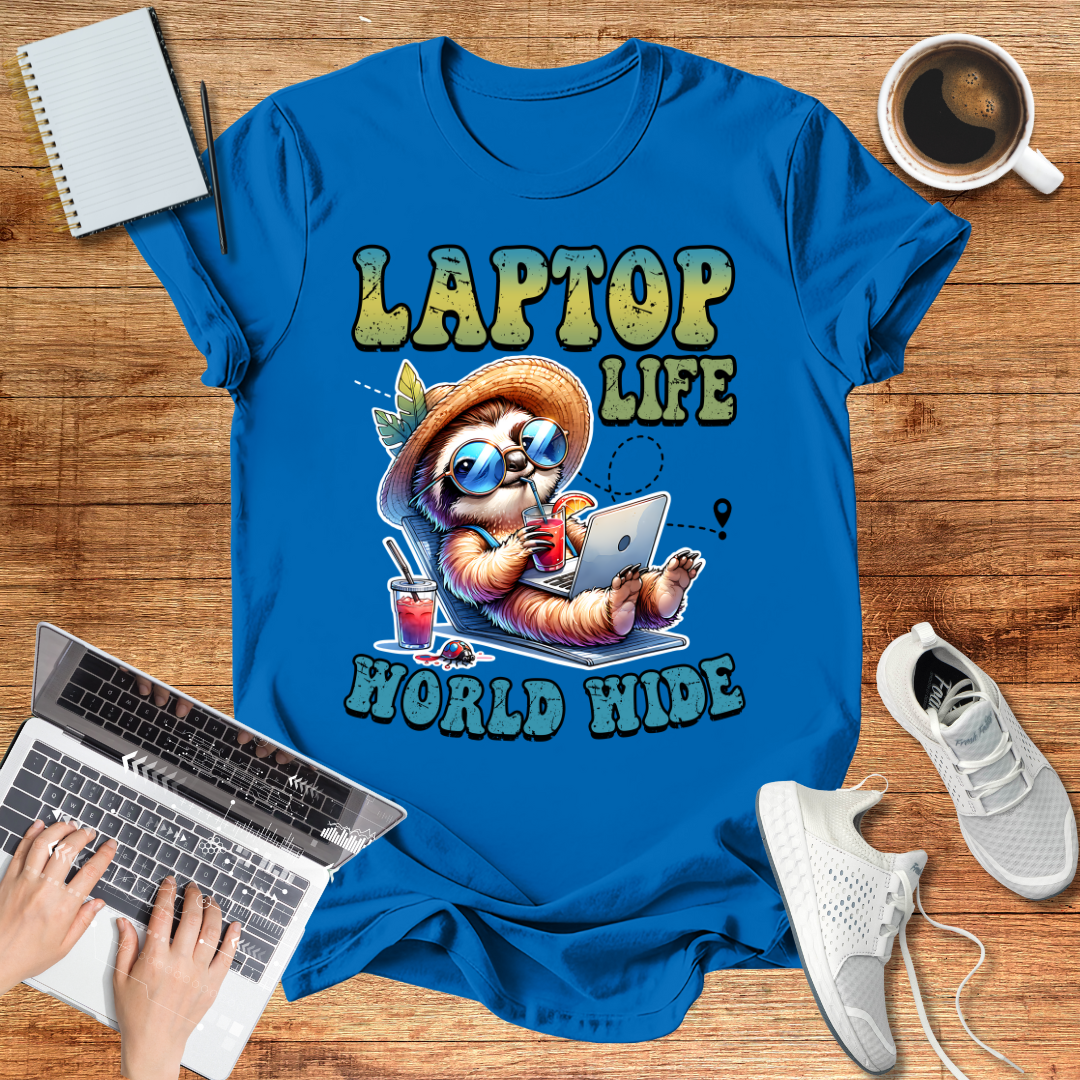 Laptop Life Sloth Unisex T-Shirt
