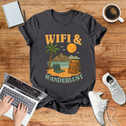 Wifi And Wanderlust  Unisex T-Shirt