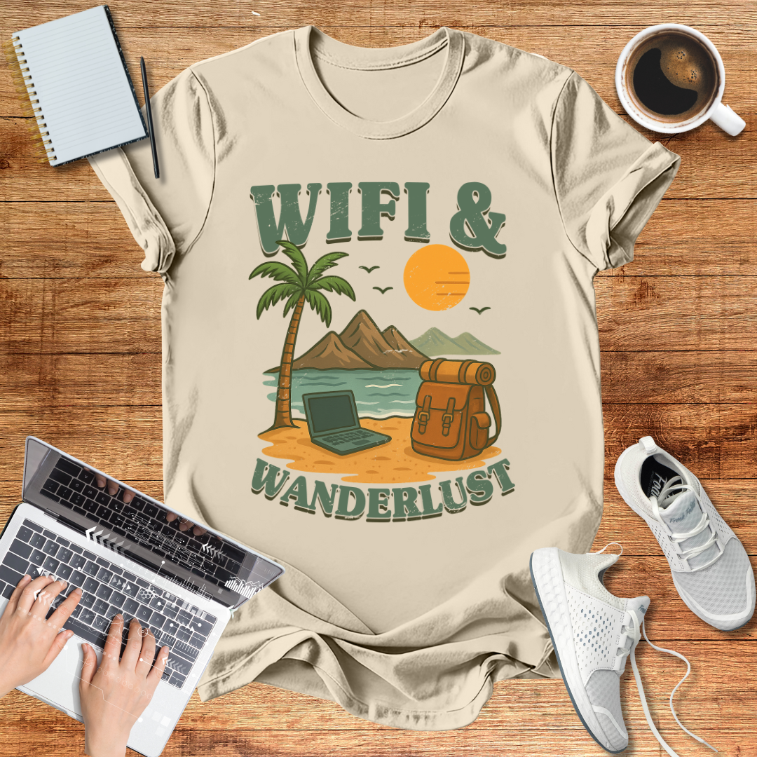 Wifi And Wanderlust Unisex T-Shirt
