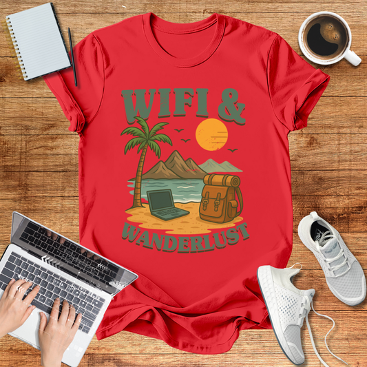 Wifi And Wanderlust Unisex T-Shirt