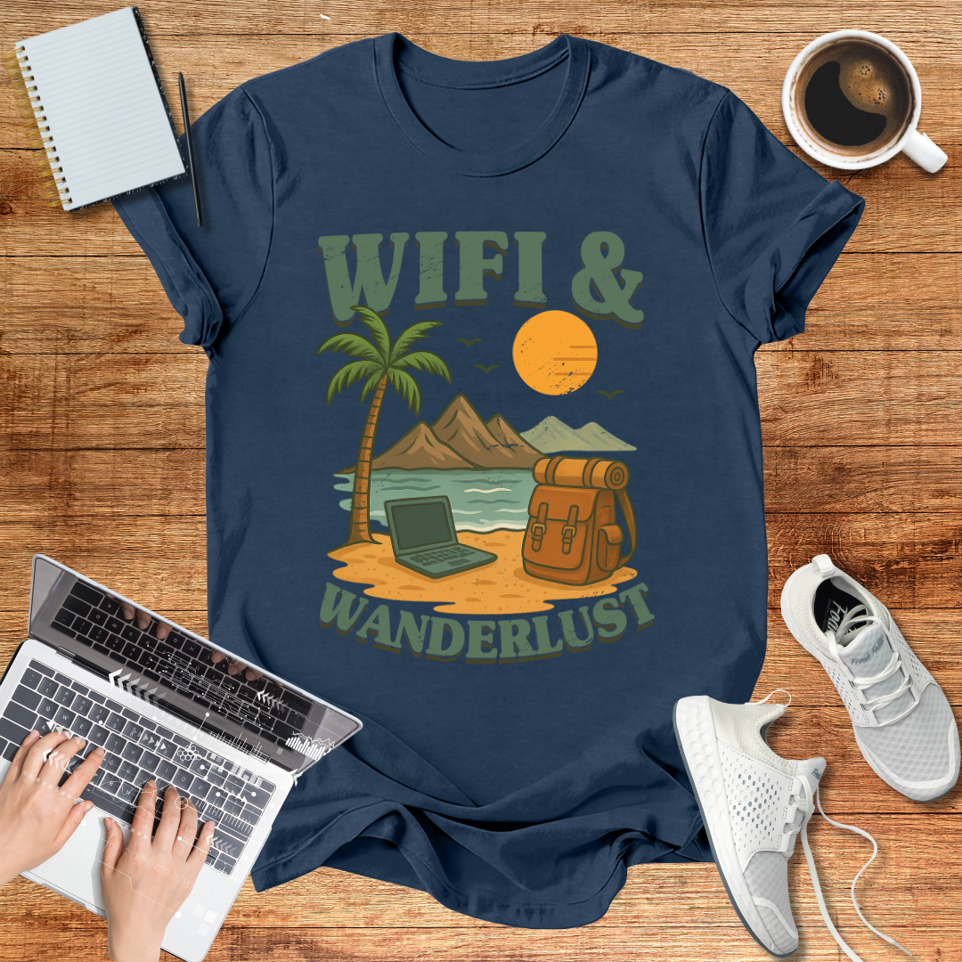Wifi And Wanderlust Unisex T-Shirt