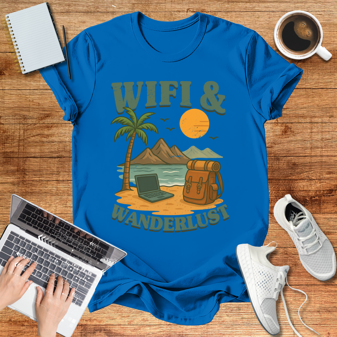 Wifi And Wanderlust Unisex T-Shirt