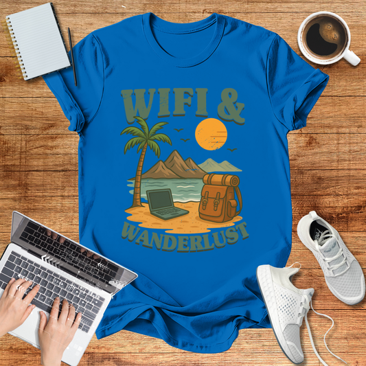 Wifi And Wanderlust Unisex T-Shirt