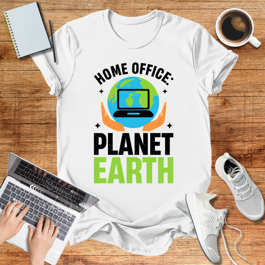 Home Office Planet Earth Tee