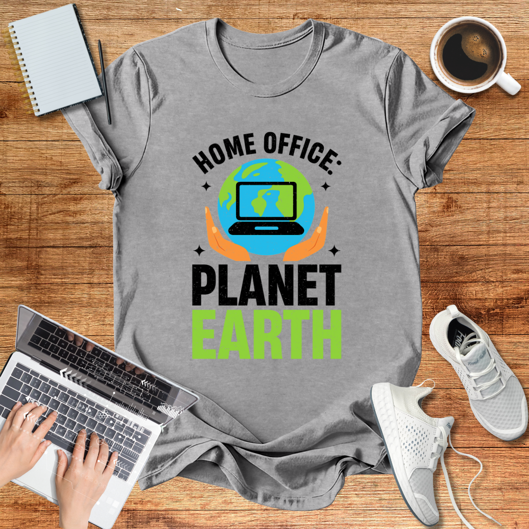 Home Office Planet Earth Tee