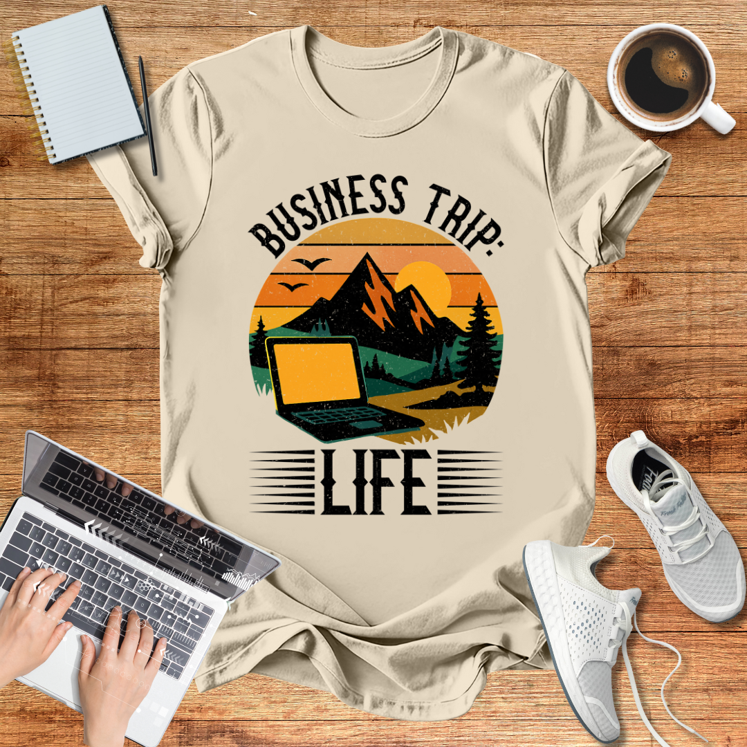 Business Trip Life Unisex Softstyle T-Shirt