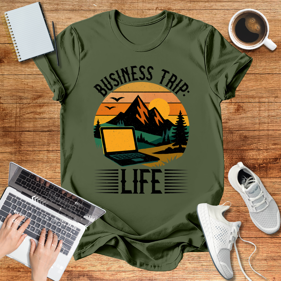Business Trip Life Unisex Softstyle T-Shirt