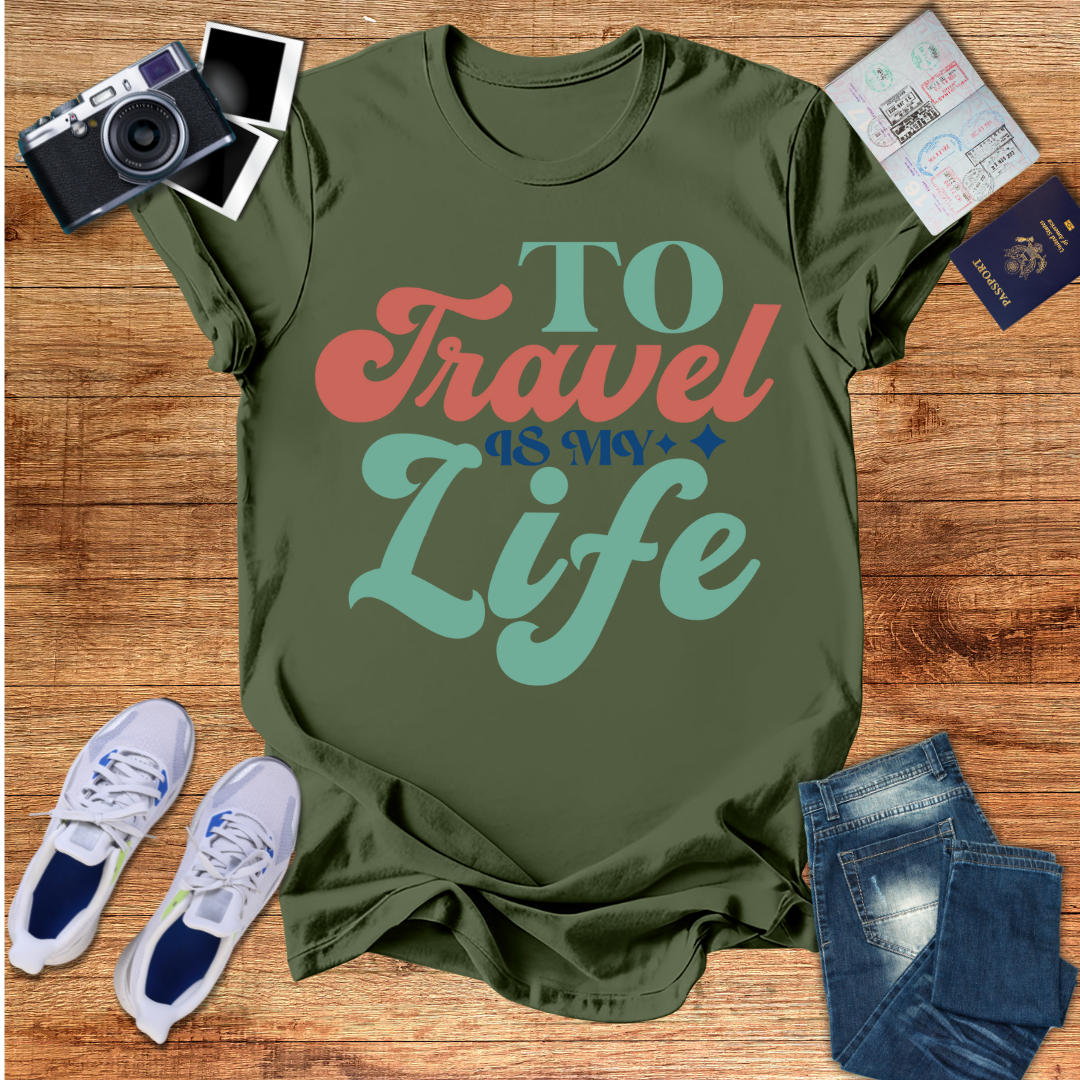 "Work Save Travel Repeat"- Unisex T-Shirt
