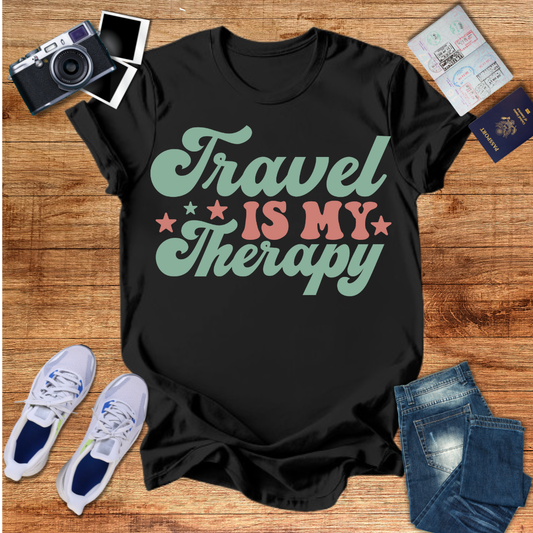 Travel Is My Therapy Unisex T-Shirt