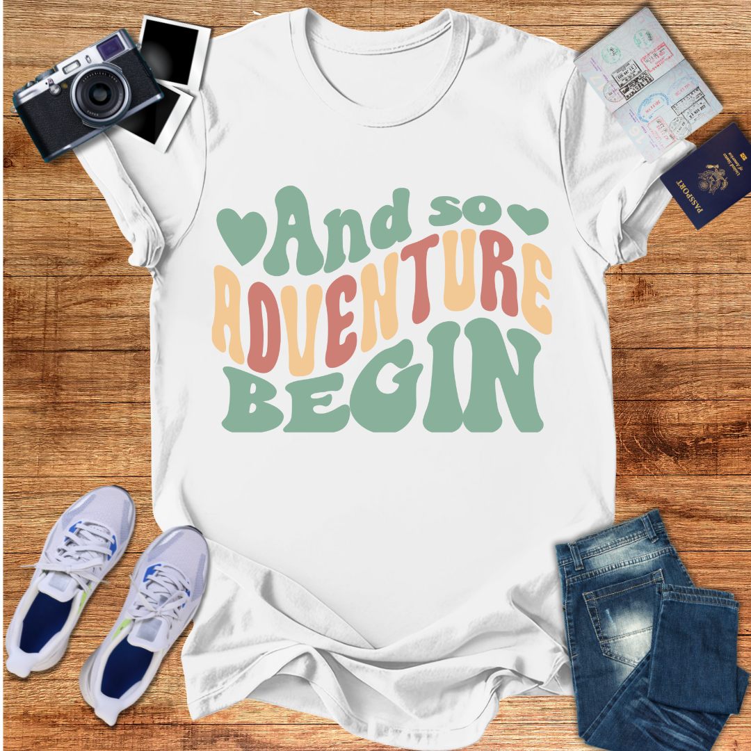 And So Adventure Begin Unisex T-Shirt