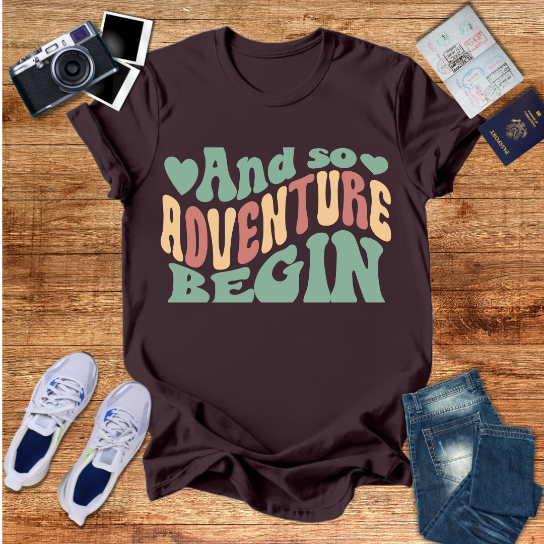 And So Adventure Begin Unisex T-Shirt