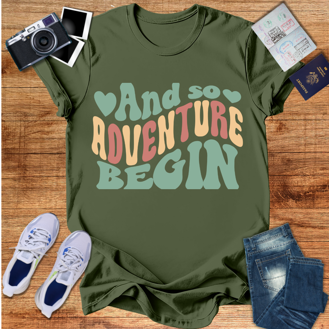 And So Adventure Begin Unisex T-Shirt