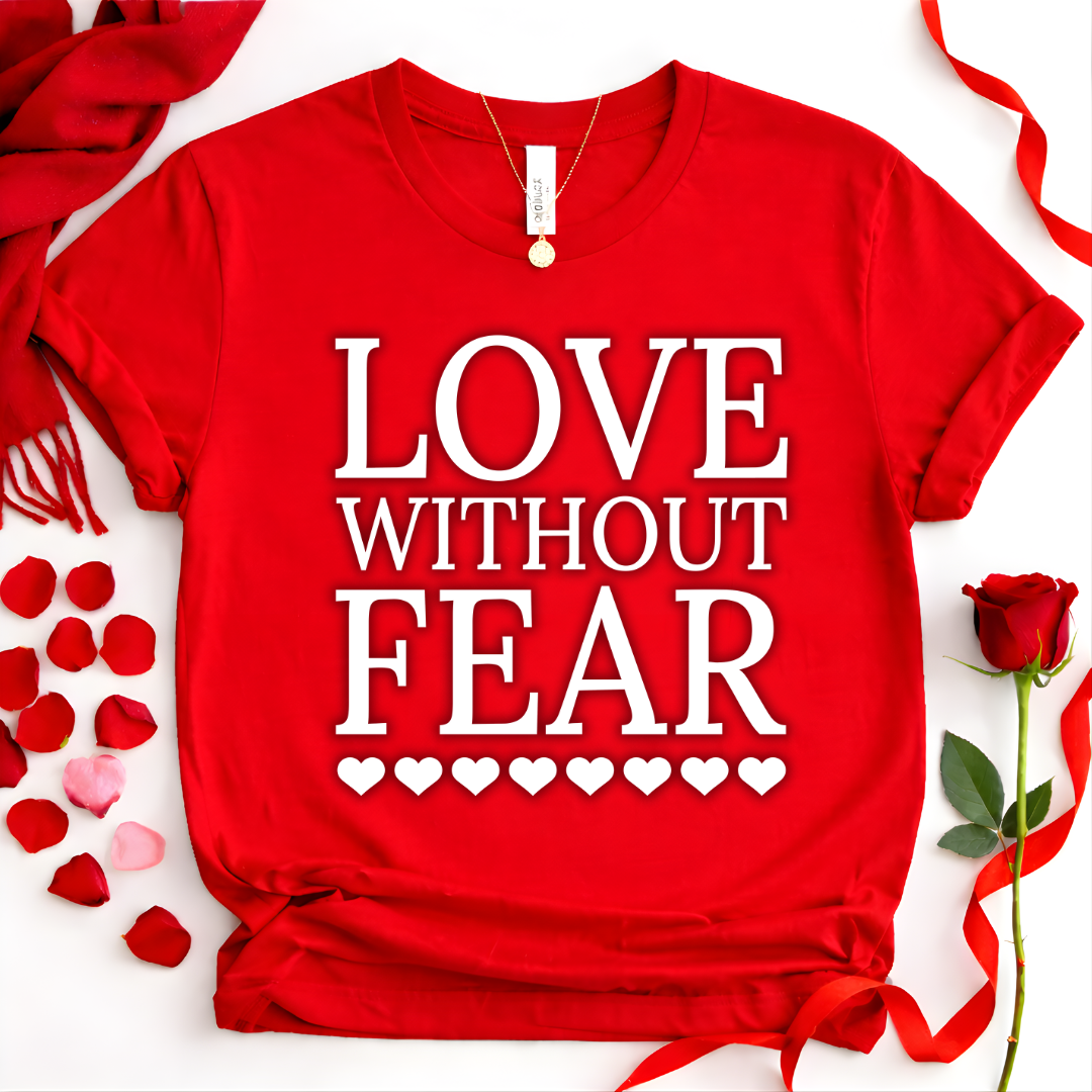 Love Without Fear  Valentine Tee