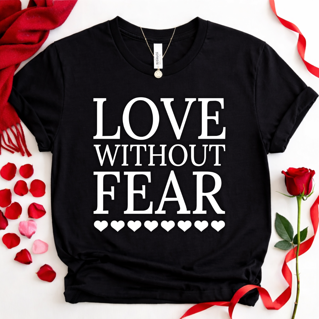 Love Without Fear  Valentine Tee