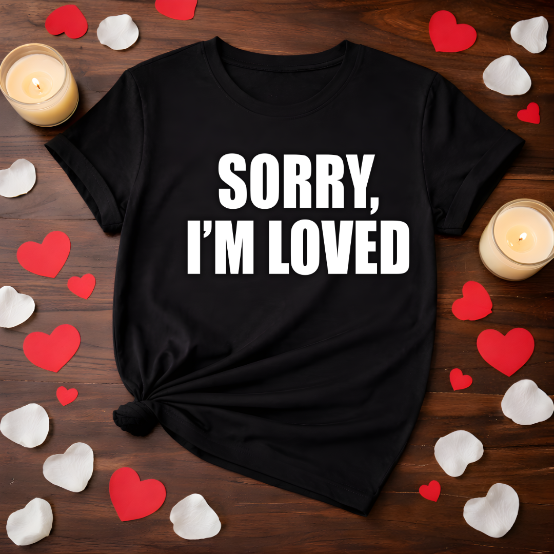 Sorry I'm Loved Valentine Tee