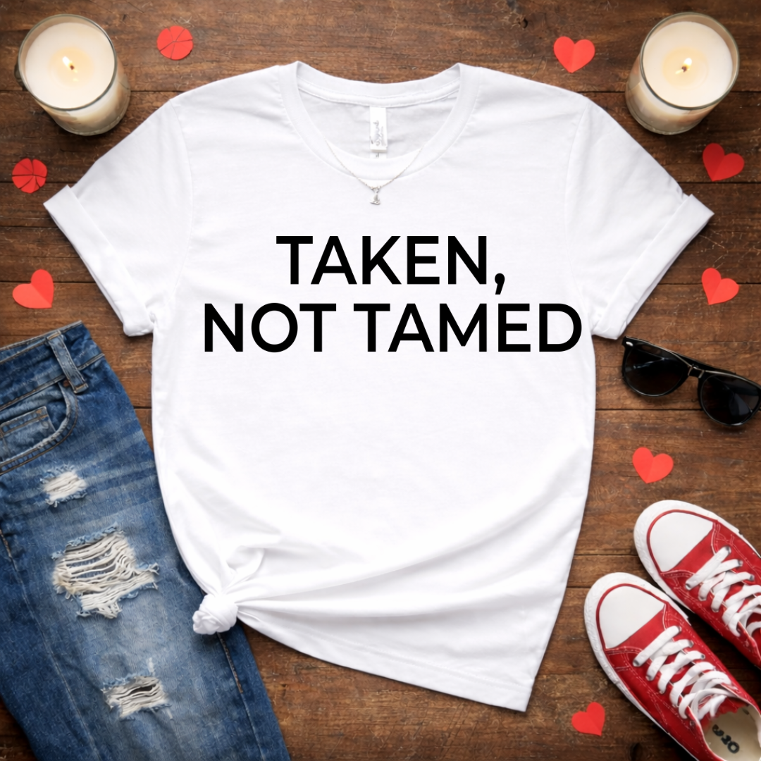 Taken, Not Tamed Valentine Men's Tee