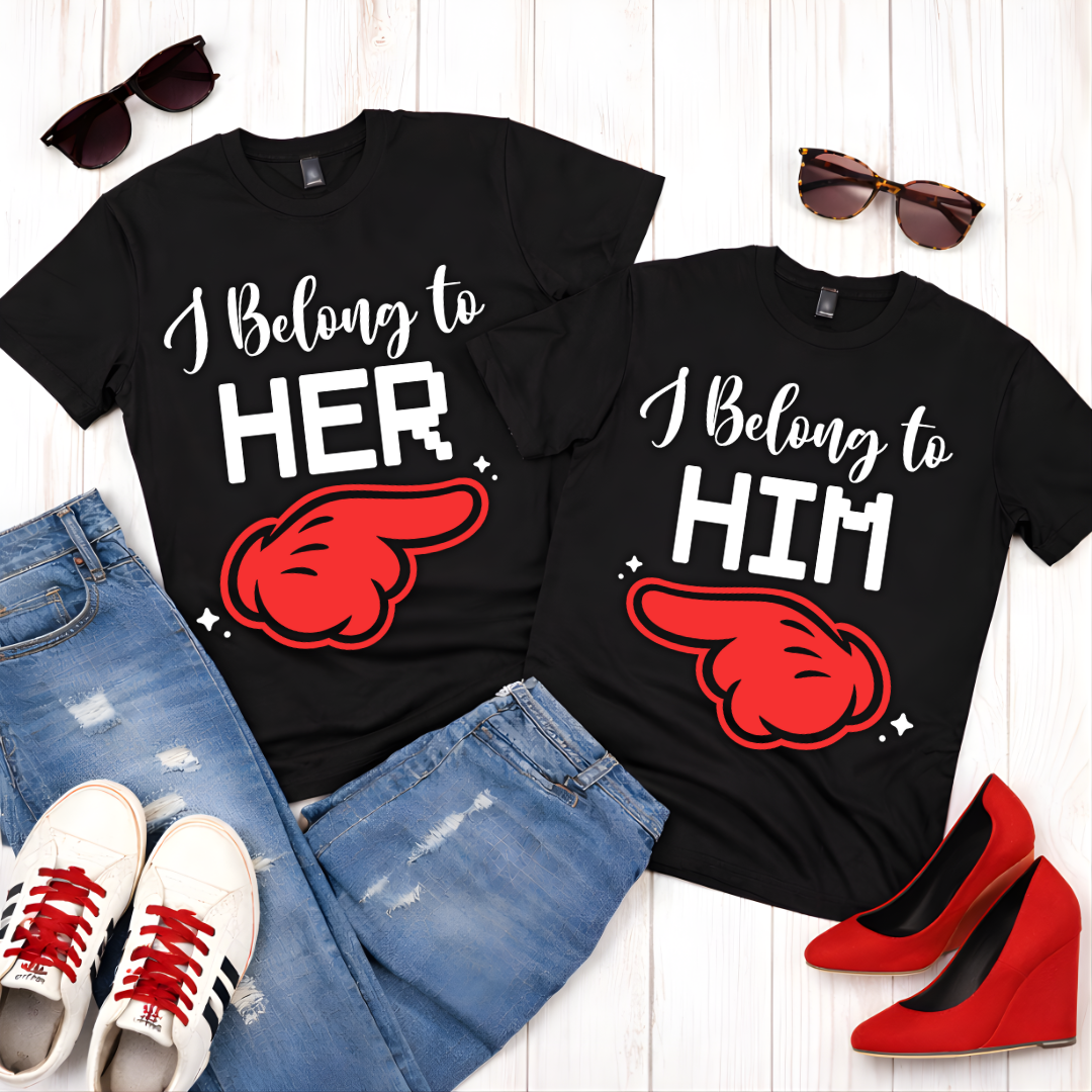 I Belong to Him  — Couples Romantic  Tee