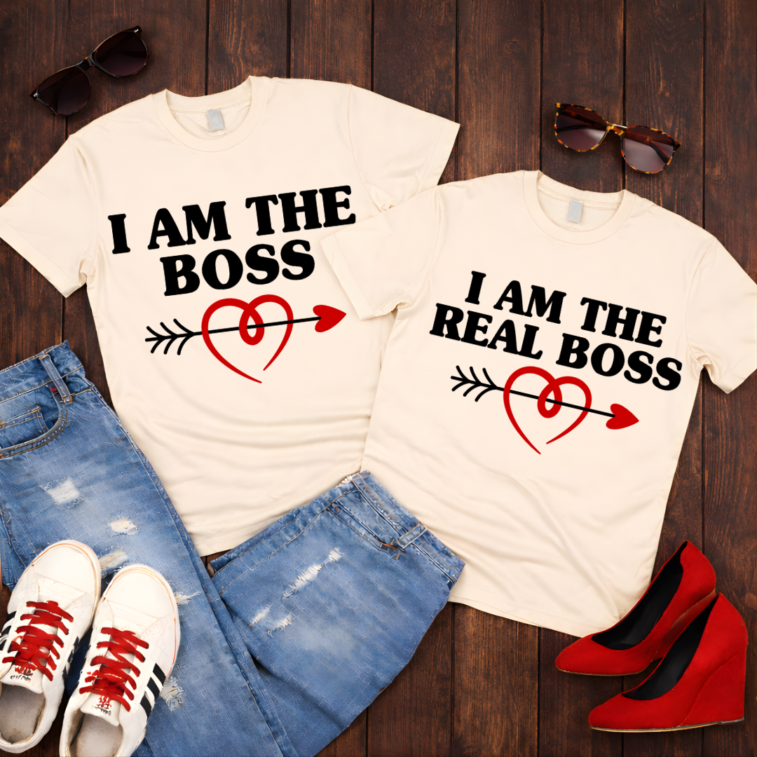 I Am The Real Boss  — Couples Romantic Tee