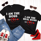 I Am The Real Boss — Couples Romantic Tee