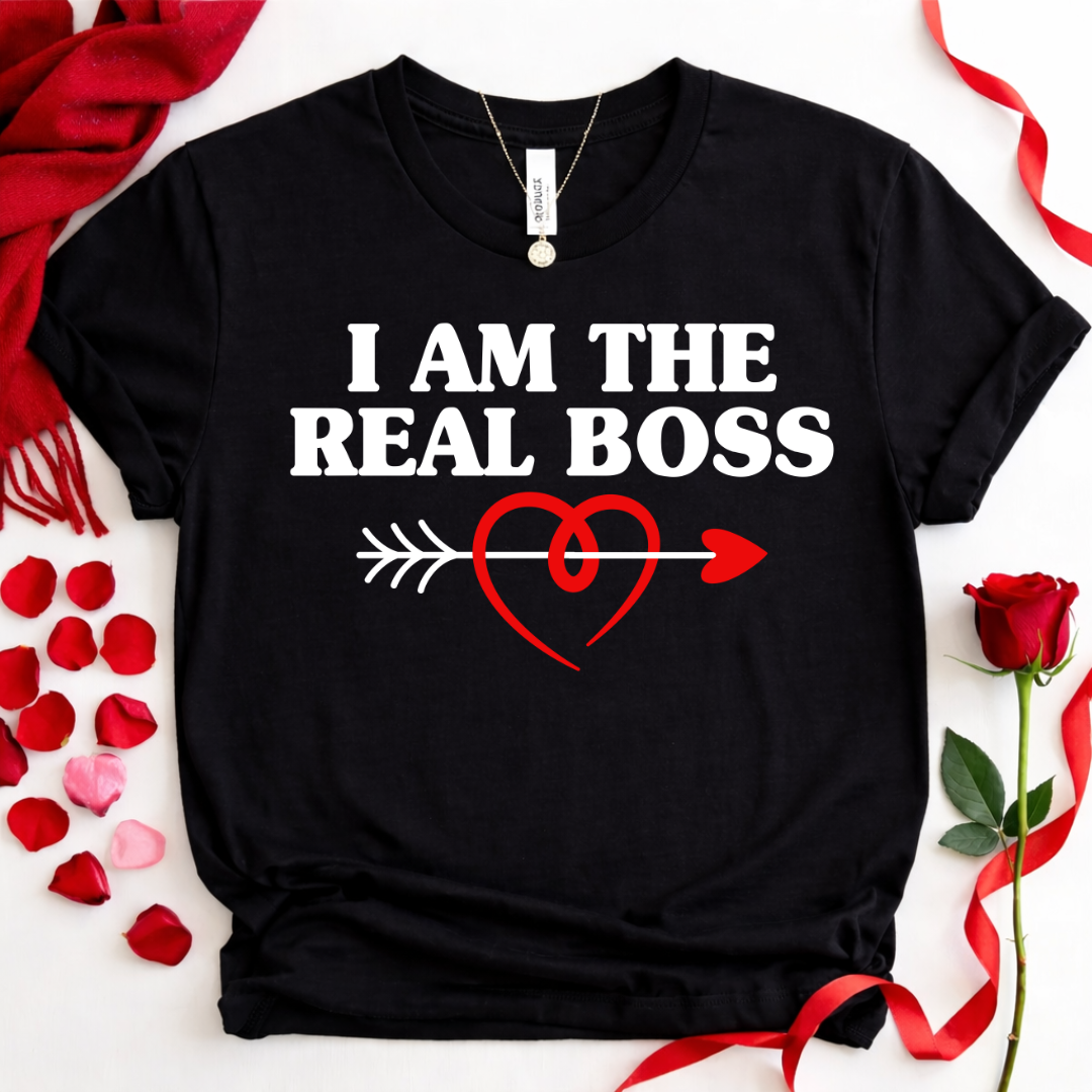I Am The Real Boss — Couples Romantic Tee