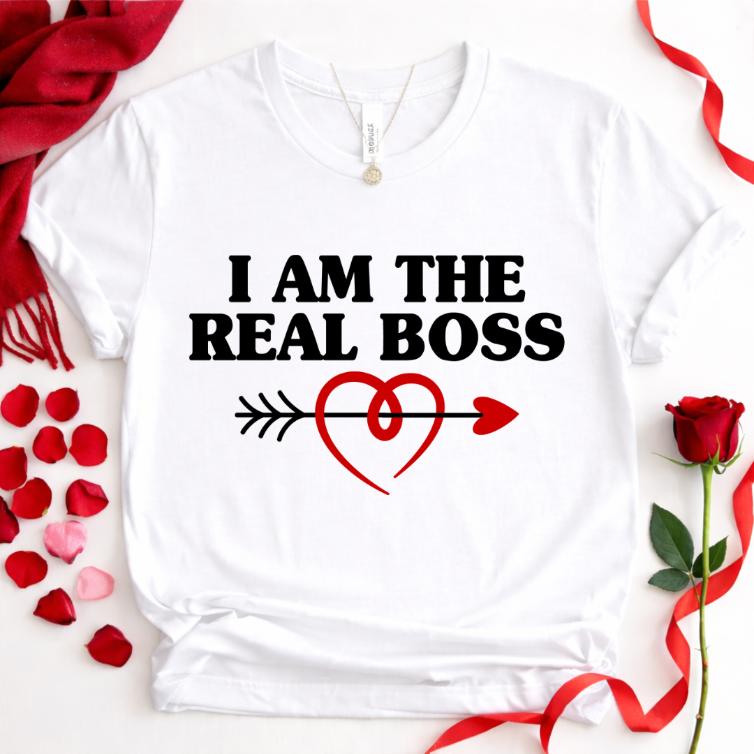 I Am The Real Boss  — Couples Romantic Tee