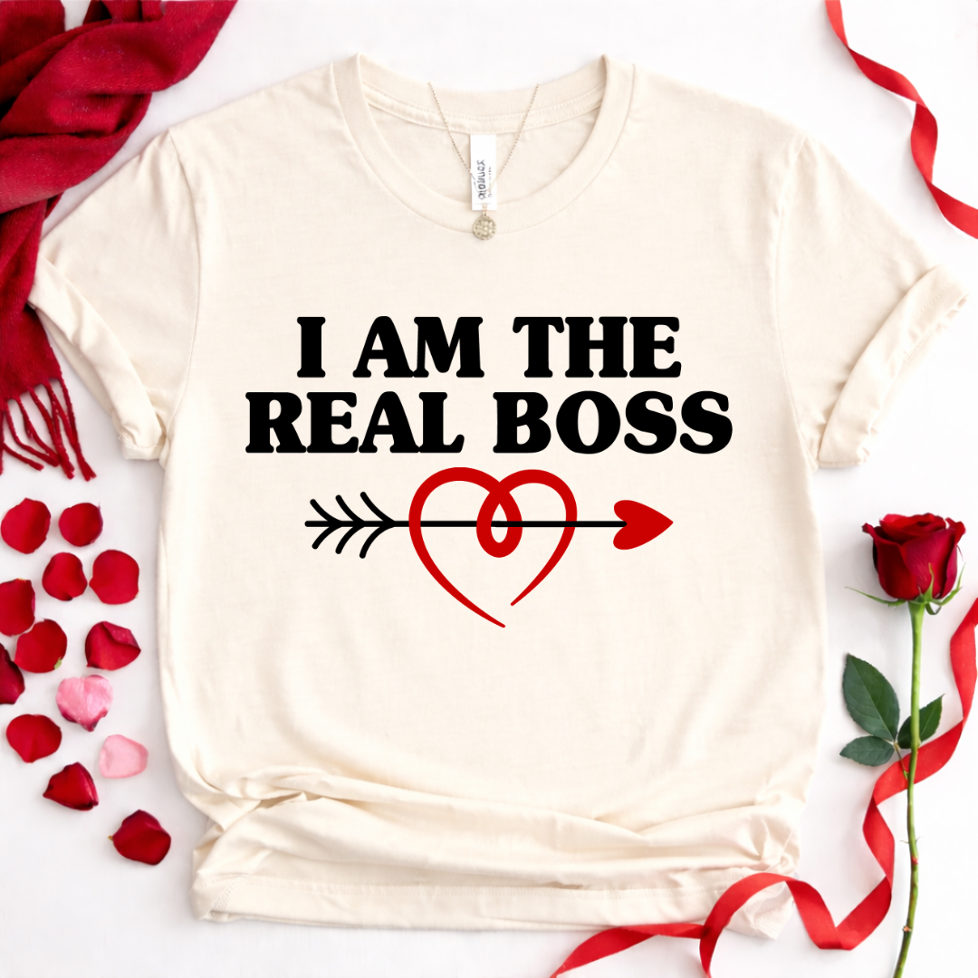 I Am The Real Boss  — Couples Romantic Tee