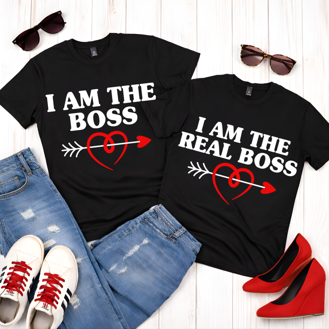 I Am The Boss — Couples RomanticTee