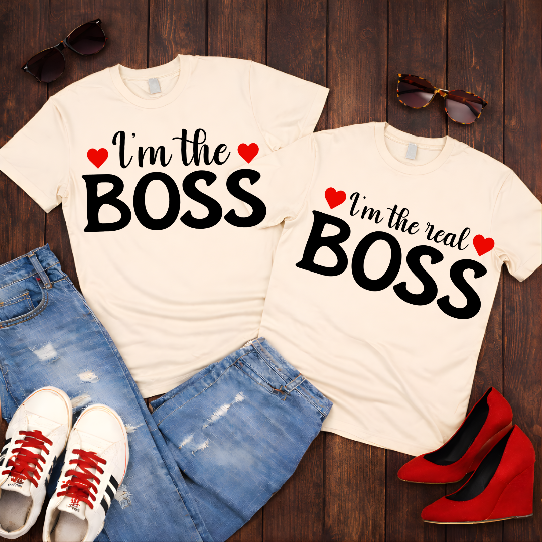 I'm the Boss T-Shirt — Couples Romantic Tee