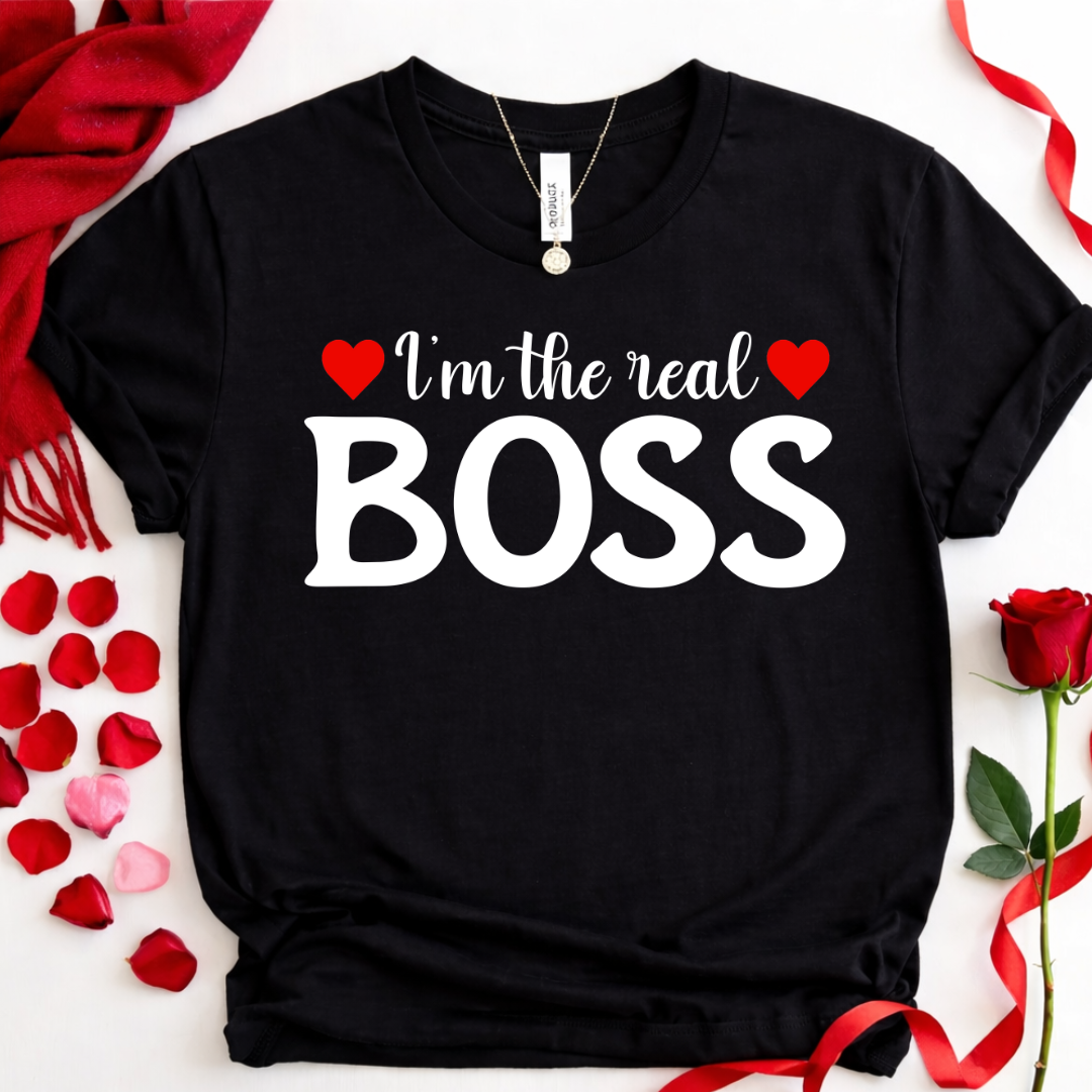 I'm the Real Boss  — Couples Romantic Tee