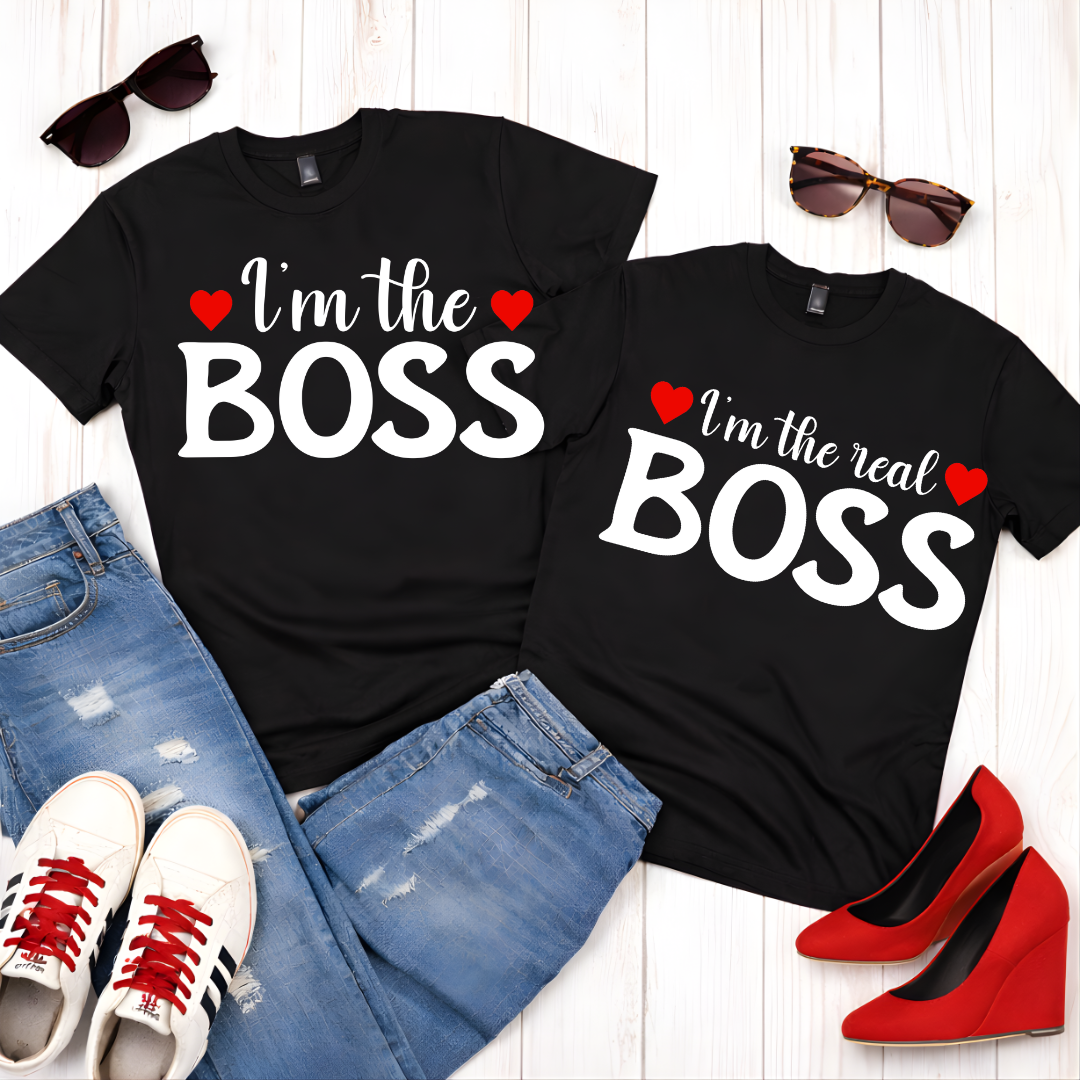 I'm the Real Boss  — Couples Romantic Tee