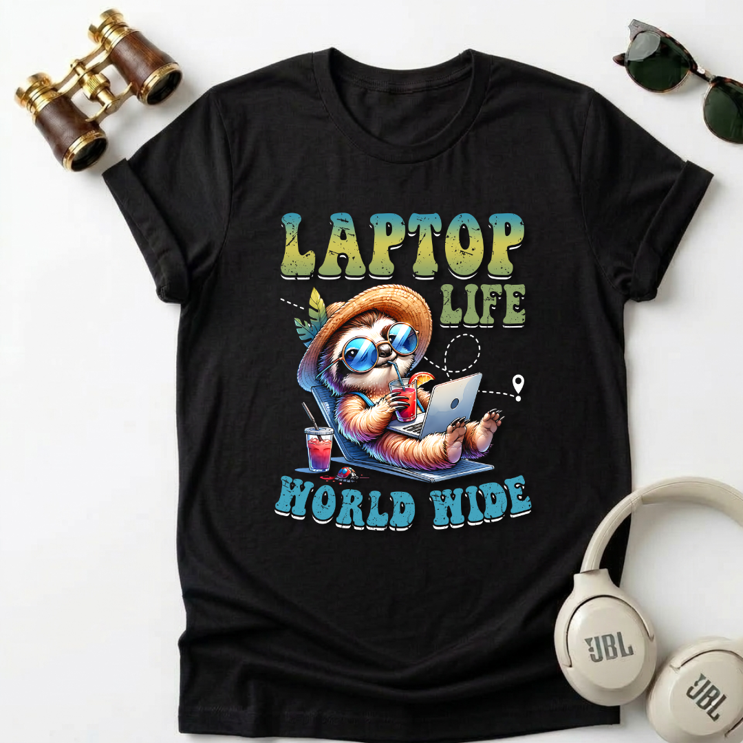 Laptop Life Worldwide Unisex T-Shirt