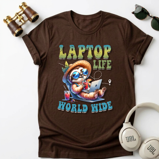 Laptop Life Worldwide Unisex T-Shirt