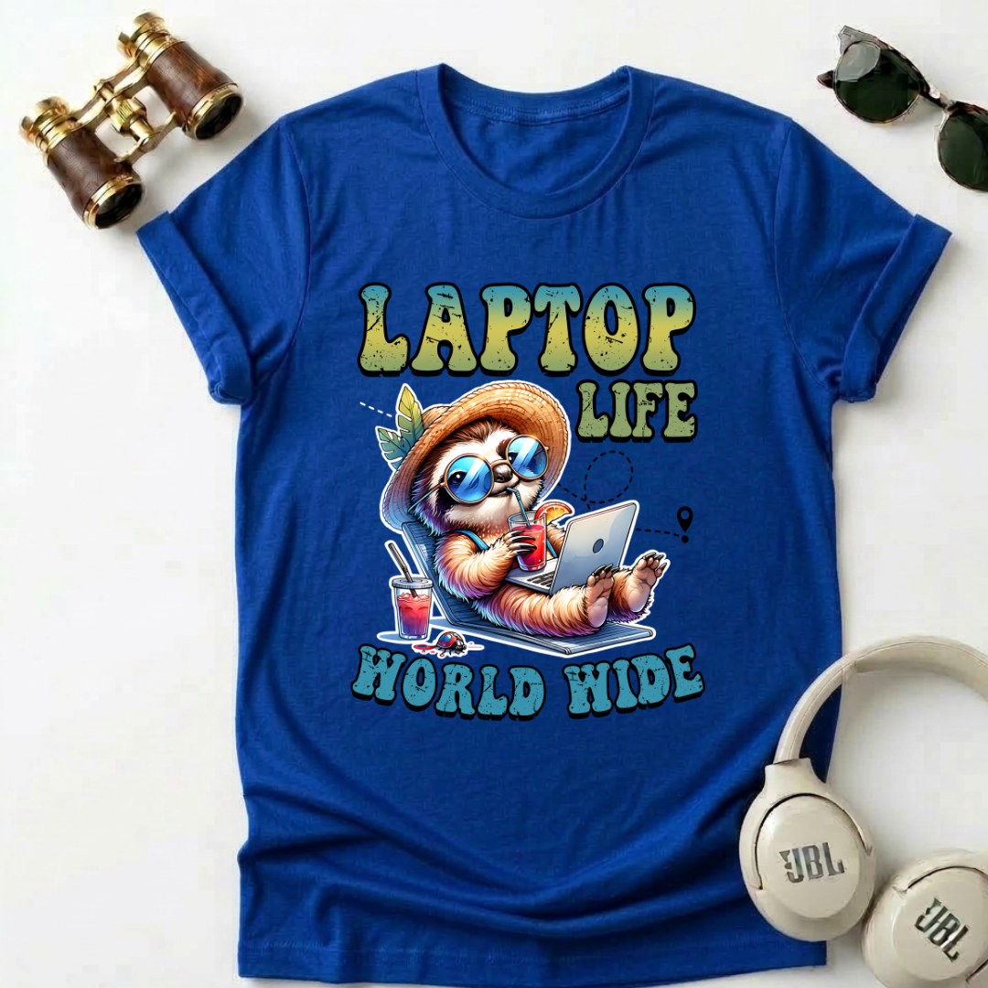 Laptop Life Sloth Unisex T-Shirt