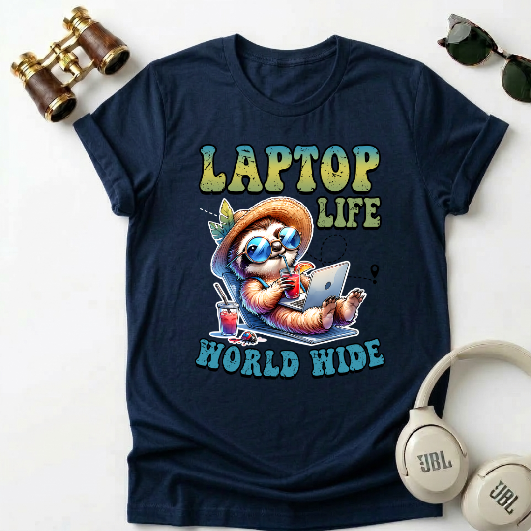 Laptop Life Sloth Unisex T-Shirt