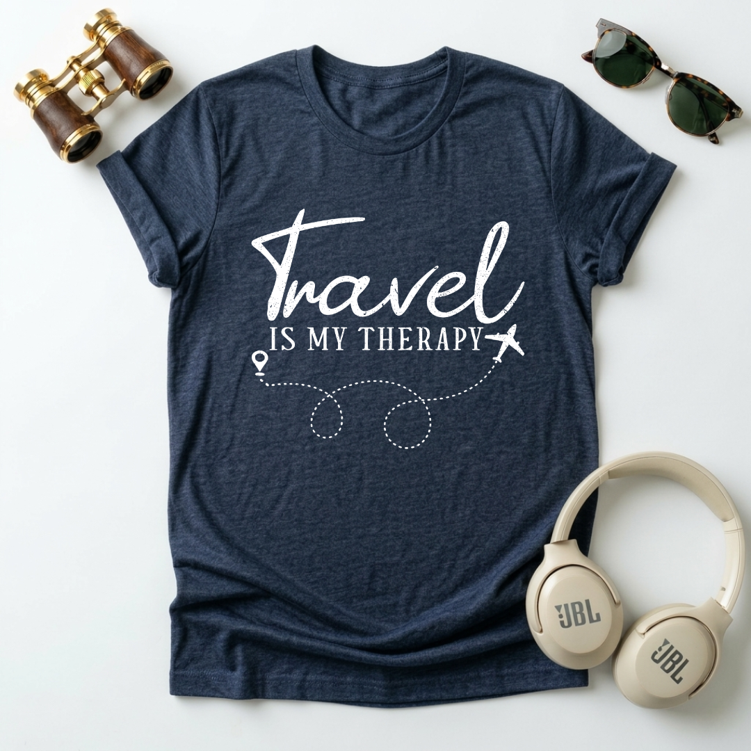 Travel Is My Therapy — Unisex Tee