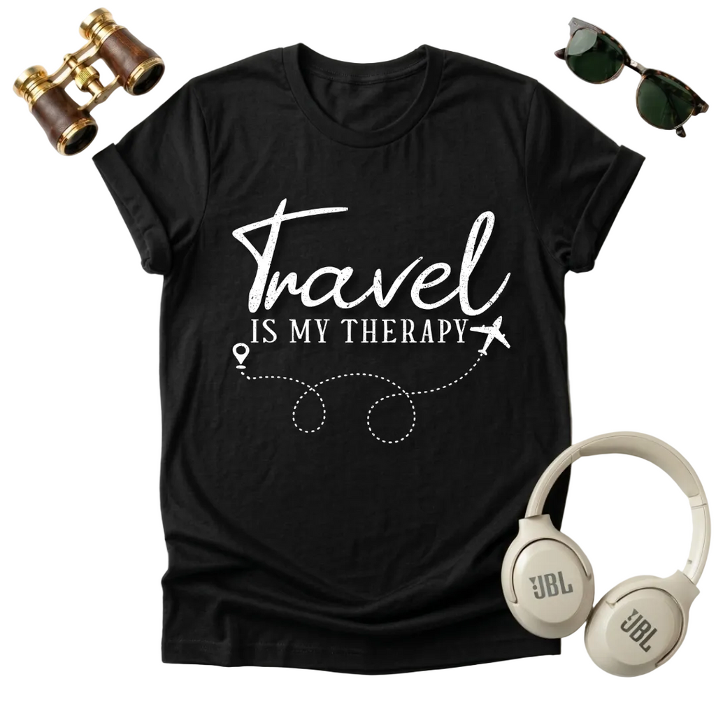 Travel Is My Therapy — Unisex Tee