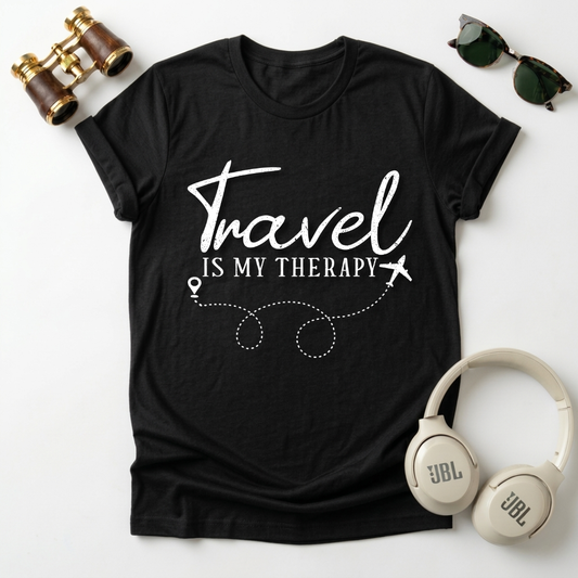 Travel Is My Therapy — Unisex Tee