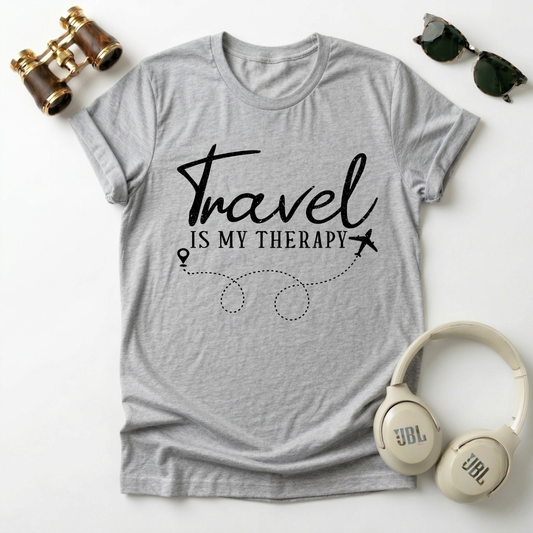 Travel Is My Therapy — Unisex Tee