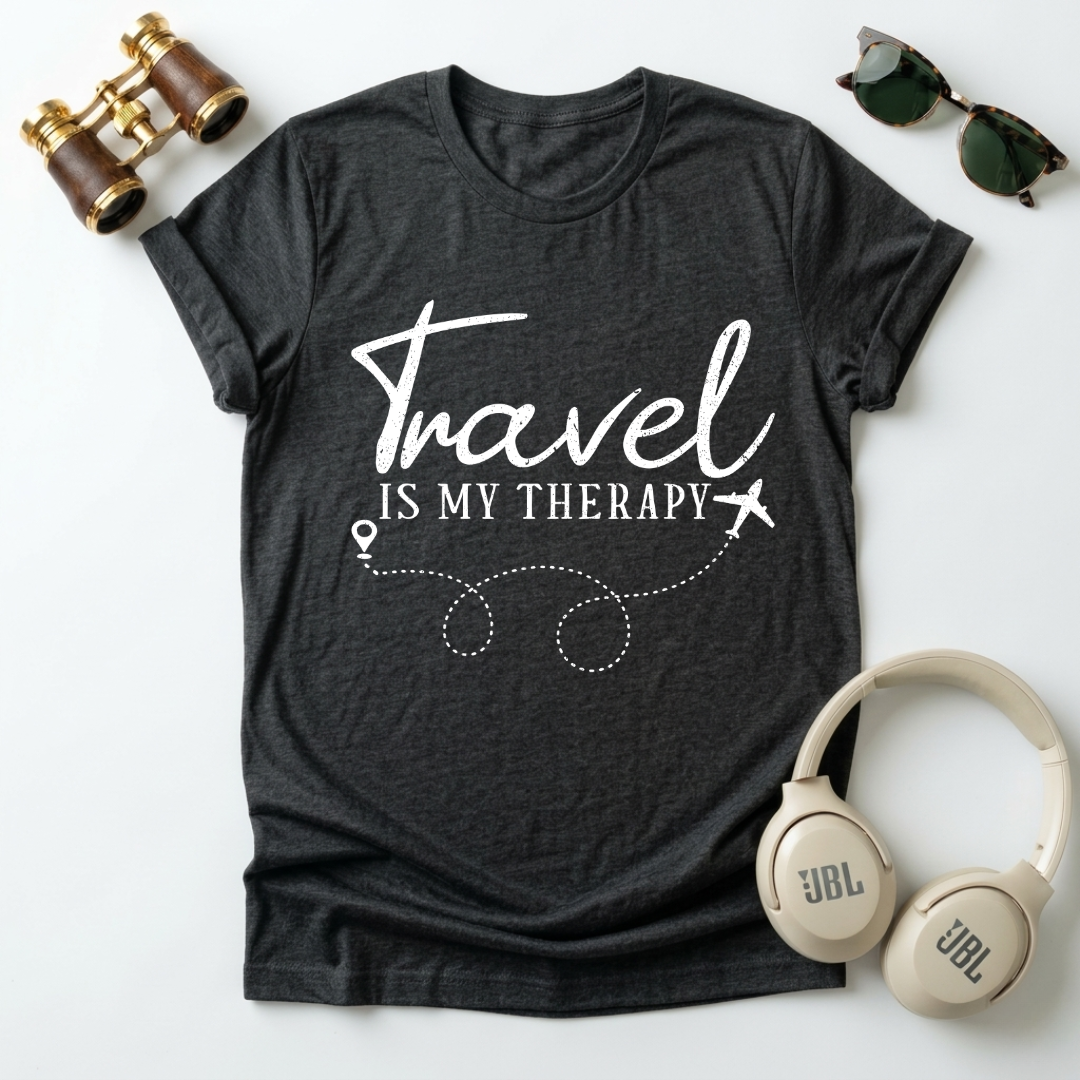 Travel Is My Therapy — Unisex Tee