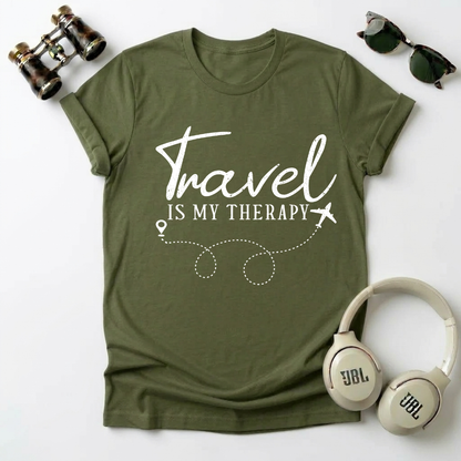Travel Is My Therapy — Unisex Tee
