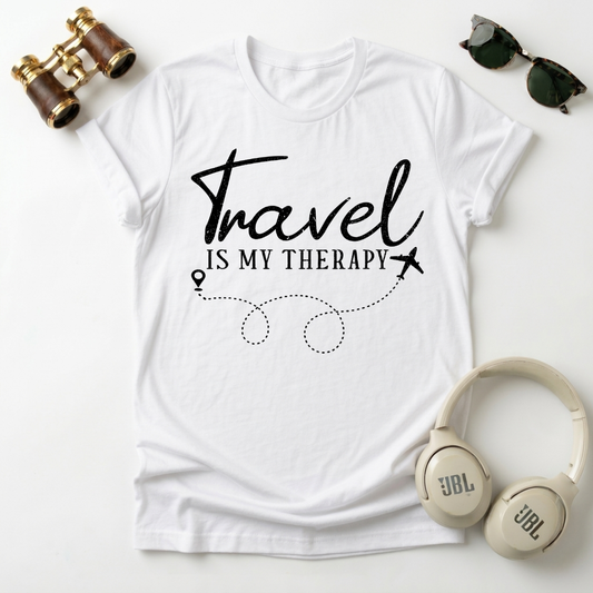 Travel Is My Therapy Unisex Softstyle T-Shirt