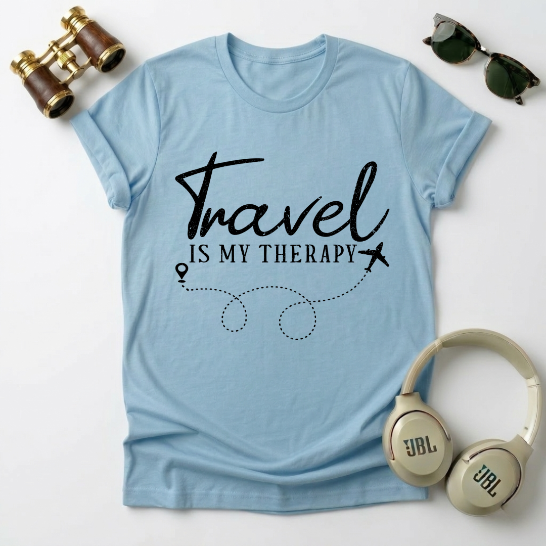 Travel Is My Therapy Unisex Softstyle T-Shirt