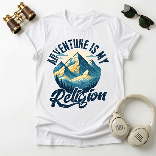 Adventure Is My Religion  — Unisex Tee