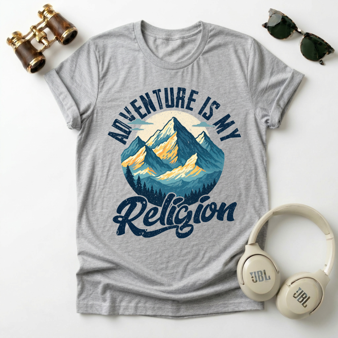 Adventure Is My Religion  — Unisex Tee